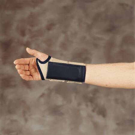 DeRoyal Wrist Splint Elastic Right Hand Tan Large