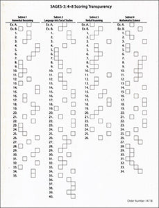SAGES-3-4-8 Scoring Transparency SUSAN JOHNSEN