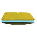AliMed T-Gel Plus Checkerboard Cushion w/Solid Seat Insert Ripstop Nylon Cover, 18"W x 16"D - 1535NYL