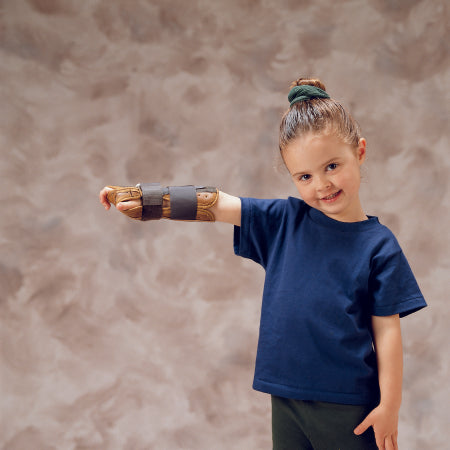 DeRoyal Wrist / Forearm Splint DeRoyal Suede Leather Right Hand Child