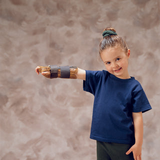 DeRoyal Wrist / Forearm Splint DeRoyal Leatherette Left Hand Brown Child