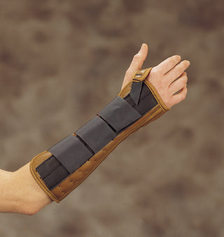 DeRoyal Wrist / Forearm Splint DeRoyal Leatherette Right Hand Medium