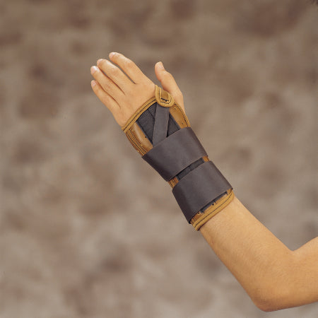 DeRoyal Wrist Splint DeRoyal Leatherette Right Hand Small