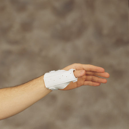 DeRoyal Thumb Splint DeRoyal Leatherette Left or Right Hand Brown One Size Fits Most