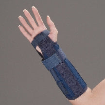 DeRoyal Wrist / Forearm Splint DeRoyal Canvas Left or Right Hand Blue One Size Fits Most