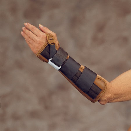 DeRoyal Wrist / Forearm Splint Stat™ Palmar / Dorsal Stay Vinyl Left Hand Medium
