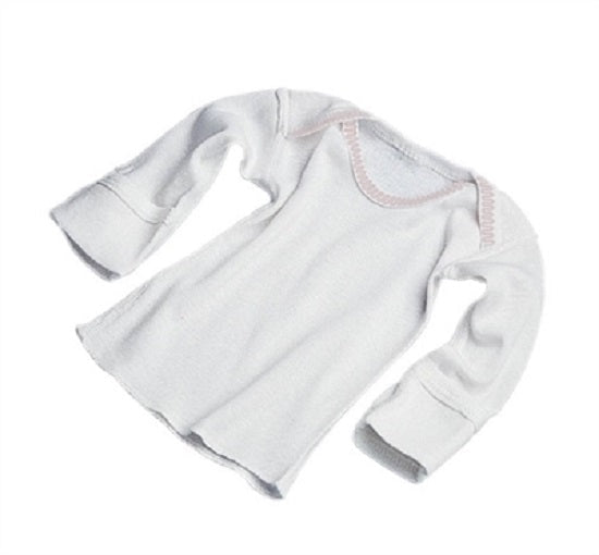Medline Slipover Infant Shirts - Baby Short Sleeve Shirt, White 1 D, Small - MDTDDR055BS