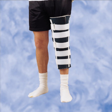 DeRoyal Knee Immobilizer DeRoyal Universal Hook and Loop Closure 19 Inch Length Left or Right Knee