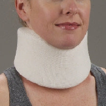 DeRoyal Cervical Collar DeRoyal Firm Density Large Contoured 4 Inch Height 17 to 19 Inch Length