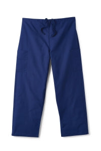 Medline Unisex ONGuard Scrub Pants - Unisex Scrub Pants, Drawstring Waist, Navy, Size L - 2200NVYL