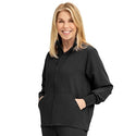 Medline Track Jacket - Self-Piping Track Jacket with Pocket, Black, Size S - 2541BLKS