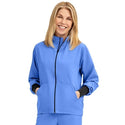 Medline Track Jacket - Self-Piping Track Jacket with Pocket, Ceil, Size L - 2541CBLL