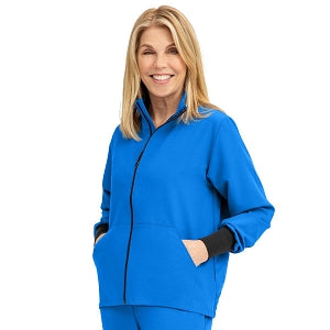 Medline Track Jacket - Self-Piping Track Jacket with Pocket, Royal, Size 3XL - 2541RYLXXXL