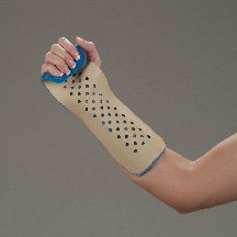 DeRoyal Wrist Splint DeRoyal Colles Aluminum / Foam Left Hand Large