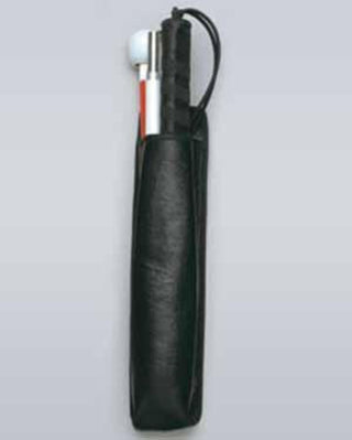 Mobility Cane Pouch - Black Leather