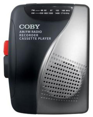 Portable Cassette Player with AM/FM Radio