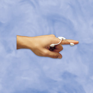 DeRoyal Finger Splint DeRoyal Spring Finger Extension Wire / Foam Left or Right Hand White Small