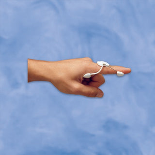 DeRoyal Finger Splint DeRoyal Spring Finger Extension Wire / Foam Left or Right Hand White Medium