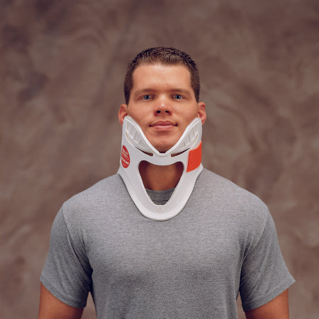 DeRoyal Cervical Collar Philadelphia Plastic Short One Piece 4 Inch Height 11 to 23 Inch Circumference