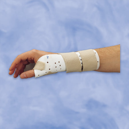 DeRoyal Wrist and Thumb Splint DeRoyal Thumb Spica Foam Left Hand Off White Small / Medium