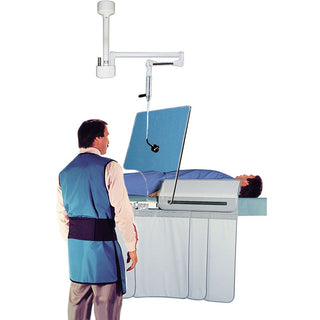 RayShield Center-Mounted Adjustable Barrier Center-Mounted Barrier, 76x61cm Shield w/Torso Cutout, ErgoLite, Dual Mount - 3051AJ