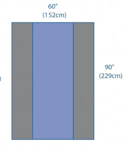 Medline Nonsterile Table Covers - Heavy-Duty Table Cover, Nonsterile, Bulk, 60" x 90" - 31359CS