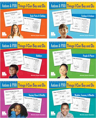 Autism & PDD Things I Can Say and Do 6-Book Set on CD Michele Zuckers Saunders