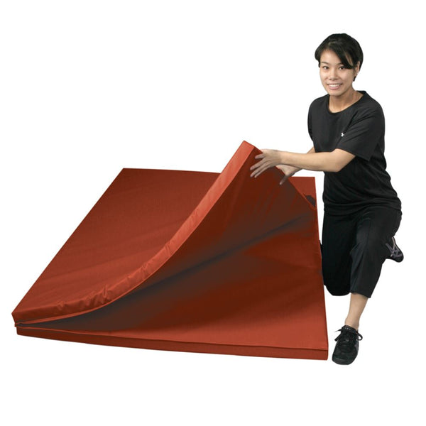 AliMed Universal Mats Mat, Folding, 6'W x 8'L, Red - 32345/RED/NA