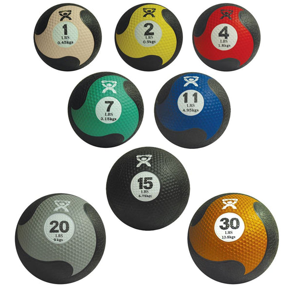 CanDo Rubber Medicine Balls Cando Rubber Ball: Gold, 30 lbs. - 32476