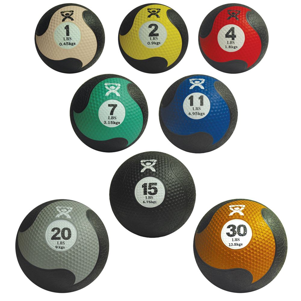 CanDo Rubber Medicine Balls Cando Rubber Ball: Blue, 11 lbs. - 32473 ...
