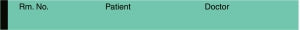Medline Nursing Chart Labels - Turquoise 0.5" x 500" Dr. Patient Nursing Chart Label - 325K
