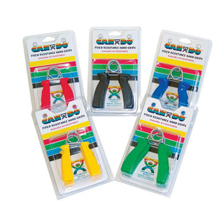 CanDo Fixed Resistance Grip Exercisers Fixed Resistance Grip Exerciser, Hard, Blue, Pair - 32746/NA/NA/HBL
