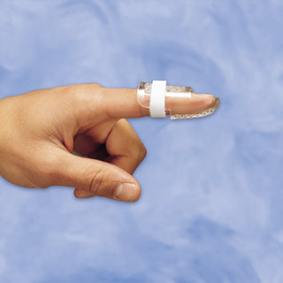 DeRoyal Finger Splint DeRoyal Stax Plastic Left or Right Hand Clear Size 2