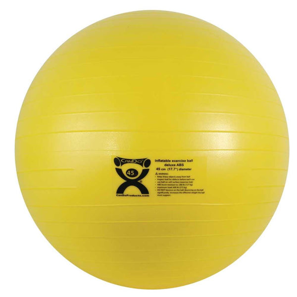 CanDo Inflatable Exercise Balls CanDo Exercise Ball, Yellow - 33106