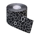 Thera-Band XactStretch Kinesiology Tape Kinesiology Tape, Black/Grey, 2"W x 16-1/2'L, Pre-Cut Strip Roll - 33185