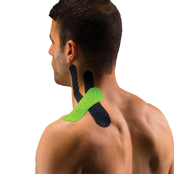 Thera-Band XactStretch Kinesiology Tape Kinesiology Tape, Red/Black, 2"W x 16-1/2'L Standard Continuous Roll - 33183