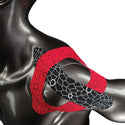 Thera-Band XactStretch Kinesiology Tape Kinesiology Tape, Red/Black, 2"W x 16-1/2'L, Pre-Cut Strip Roll - 33190