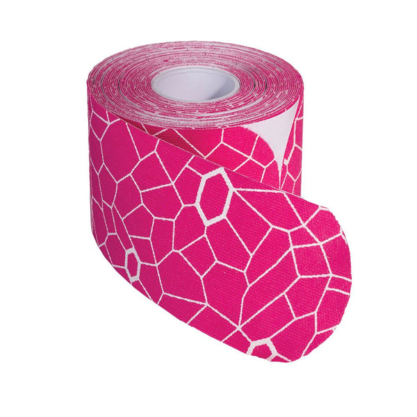 Thera-Band XactStretch Kinesiology Tape Kinesiology Tape, Red/Black, 2"W x 16-1/2'L Standard Continuous Roll - 33183