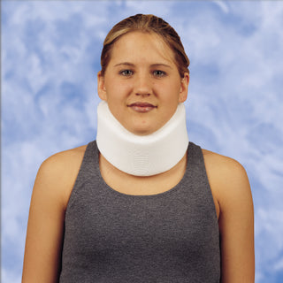 DeRoyal Cervical Collar DeRoyal Medium Firm Density Small, Narrow Contoured 2 Inch Height 22 Inch Length