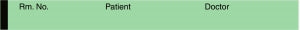 Medline Nursing Chart Labels - Mint Green 0.5" x 500" Dr. Patient Nursing Chart Label - 345K