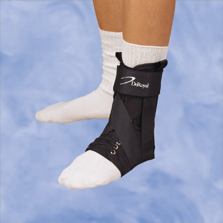 DeRoyal Ankle Splint DeRoyal Small Lace-Up Female Size 7.5 - 9 / Male Size 6.5 - 8 Right Ankle