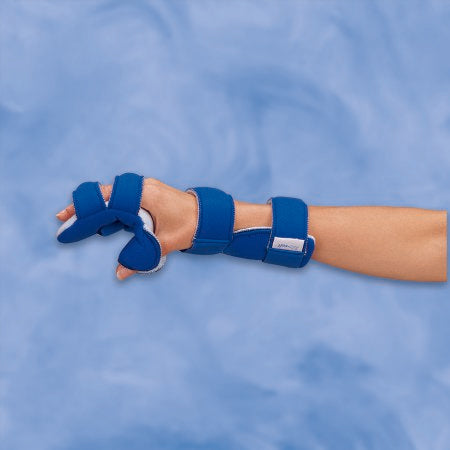 DeRoyal Resting Hand Splint Wire / Foam Right Hand Blue Medium