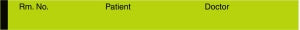 Medline Nursing Chart Labels - Chartreuse 0.5" x 500" Dr. Patient Nursing Chart Label - 390K