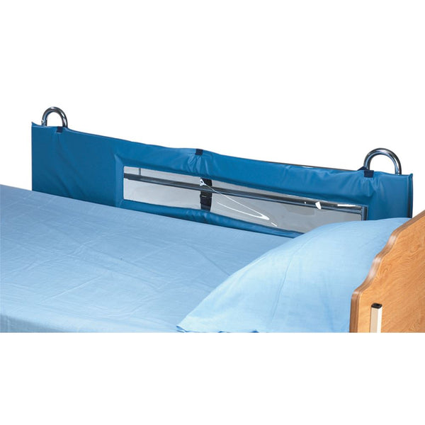 SkiL-Care Thru-View Vinyl Bed Rail Pads Thru-View Vinyl Bed Rails, 64 sq. inch Window, 72"L, Pr. - 401045