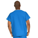 Medline ComfortEase Unisex V-Neck Scrub Top with 1 Pocket - ComfortEase Unisex V-Neck 1-Pocket Scrub Top, Size 2XL, Royal Blue - 410JRLXXL