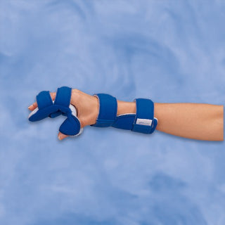 DeRoyal Resting Hand Splint LMB Wire / Foam Left Hand Blue Medium