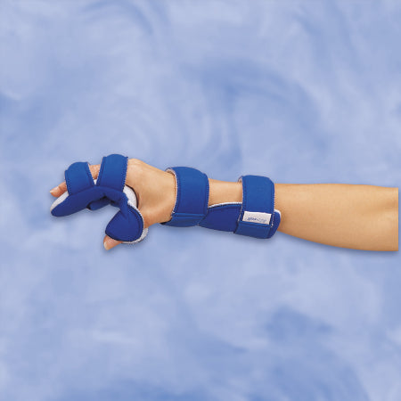 DeRoyal Resting Hand Splint LMB Wire / Foam Left Hand Blue Large