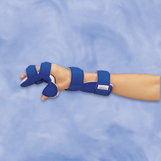 DeRoyal Resting Hand Splint LMB Wire / Foam Left Hand Blue Large