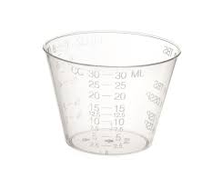 Medline Nonsterile Graduated Plastic Medicine Cups - Graduated Plastic Medicine Cup, 1 oz. - DYND80000P