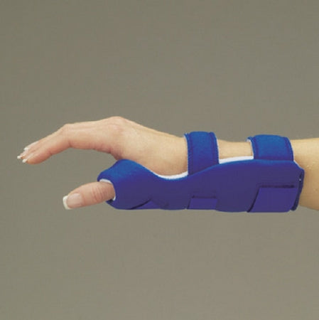 DeRoyal Thumb Splint Air Soft™ Aluminum Right Hand Blue Small